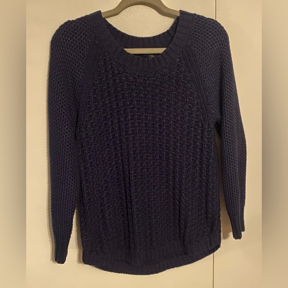 Calvin Klein Navy Blue Knit Sweater, XL